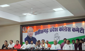 कांग्रेस की तिकड़ी ने भाजपा पर जमकर किया प्रहार, PCC चीफ दीपक बैज और नेताप्रतिपक्ष ने बढ़ते अपराध किया जिक्र, पूर्व CM ने इस मुद्दे पर घेरा 1 LIvekhabhar | Chhattisgarh News