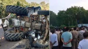 कावड़ियों से भरे ट्रैक्टर को ट्रक ने मारी टक्कर, 4 लोगों की जान, मचा हड़कंप... 1 LIvekhabhar | Chhattisgarh News